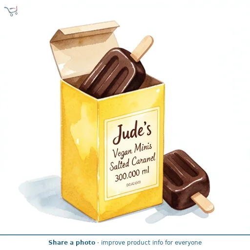 Jude's Vegan Minis Salted Caramel 6x50ml