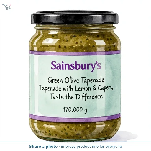 Sainsbury's Green Olive Tapenade with Lemon & Capers, Taste the Difference 170g