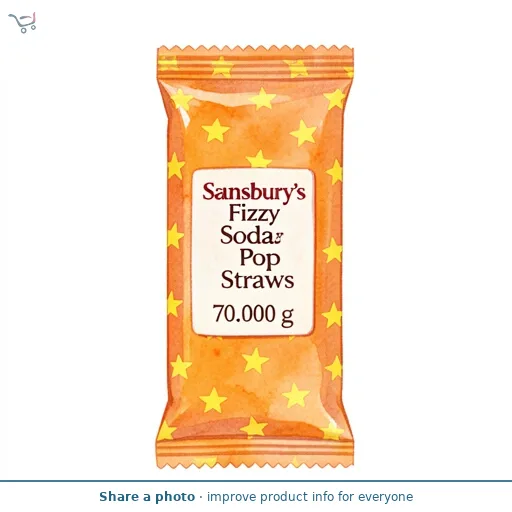 Sainsbury's Fizzy Soda Pop Straws 70g