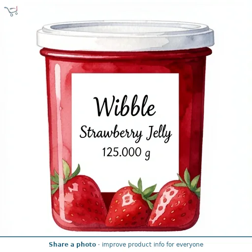 Wibble Strawberry Jelly 125g