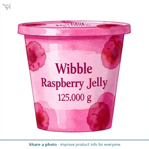 Wibble Raspberry Jelly 125g