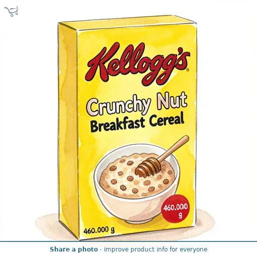 Kellogg's Crunchy Nut Breakfast Cereal 460g