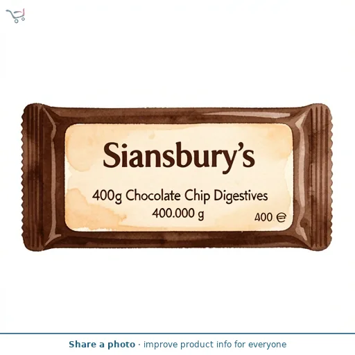 Sainsbury's 400g Chocolate Chip Digestives