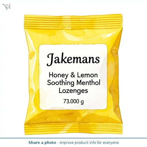 Jakemans Honey & Lemon Soothing Menthol Lozenges 73g