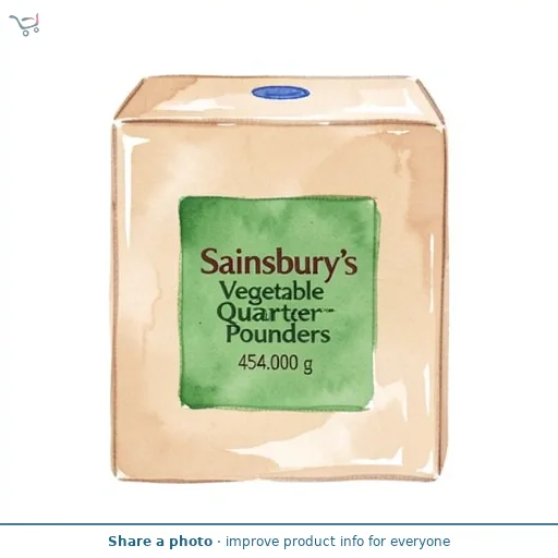 Sainsbury's Vegetable Quarter Pounders 454g