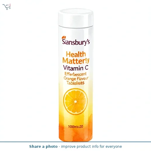 Sainsbury's Health Matters Immunity Vitamin C Effervescent Orange Flavour Tablets 1000mgx20
