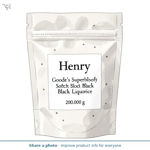 Henry Goode's Superbly Soft Black Liquorice 200g