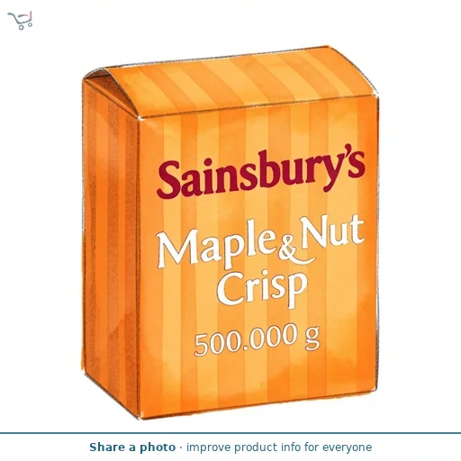 Sainsbury's Maple & Nut Crisp 500g