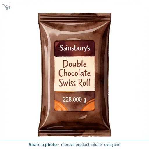 Sainsbury's Double Chocolate Swiss Roll 228g