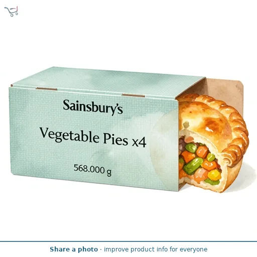 Sainsbury's Vegetable Pies x4 568g