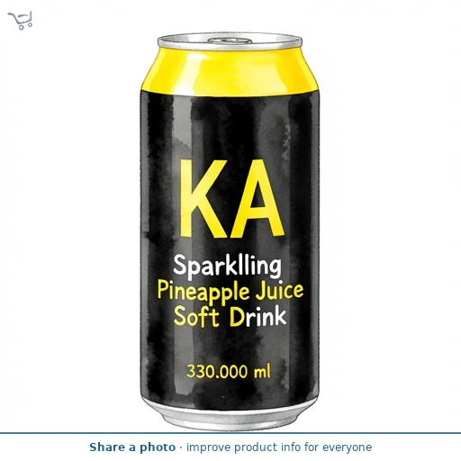 KA Sparkling Pineapple Juice Soft Drink 330ml