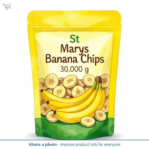 St Marys Banana Chips 30g