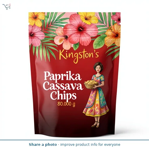 Kingston's Paprika Cassava Chips 80g