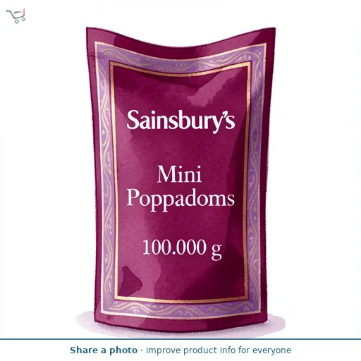 Sainsbury's Mini Poppadoms 100g
