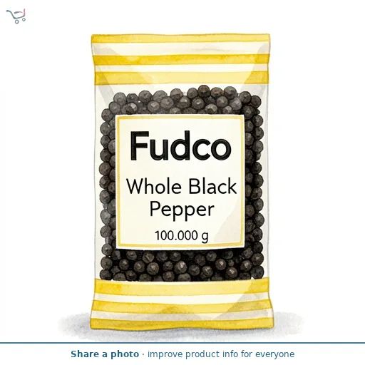 Fudco Whole Black Pepper 100g