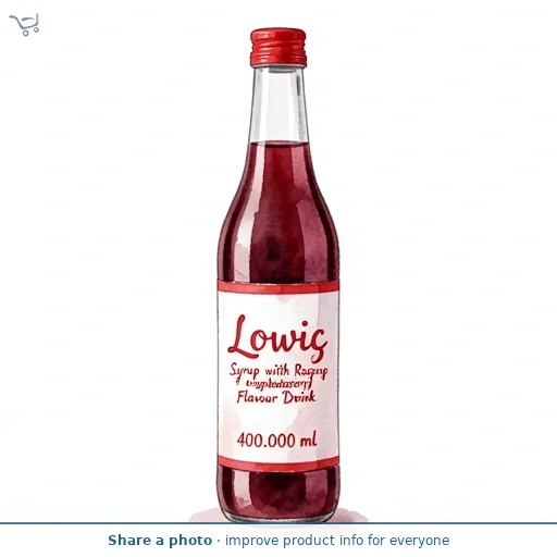 Lowicz Syrup with Raspberry Flavour Drink 400ml