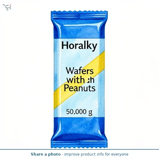 Horalky Wafers with Peanuts 50g