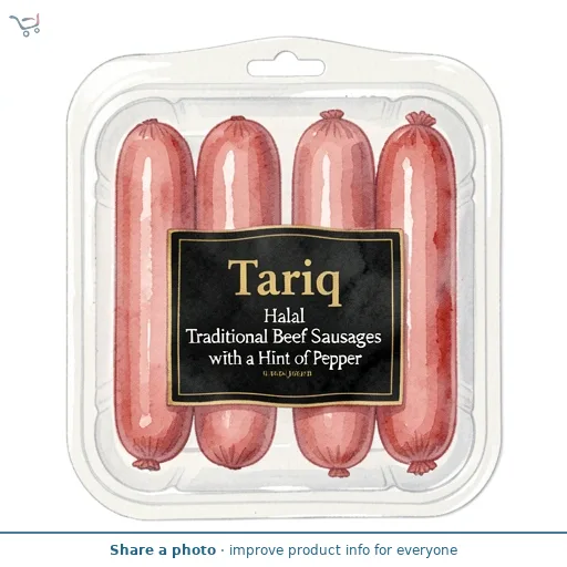 Tariq Halal Traditional Beef Sausages with a Hint of Pepper