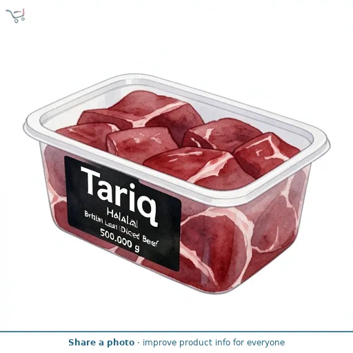 Tariq Halal British Lean Diced Beef 500g