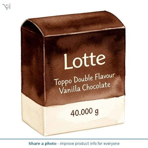 Lotte Toppo Double Flavour Vanilla Chocolate 40g