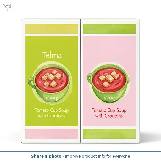 Telma Tomato Cup Soup with Croutons 2x31g