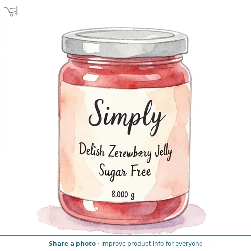 Simply Delish Zero Strawberry Jelly, Sugar Free 8g