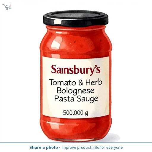 Sainsbury's Tomato & Herb Bolognese Pasta Sauce 500g
