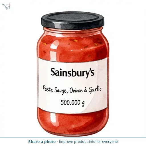 Sainsbury's Pasta Sauce, Onion & Garlic 500g