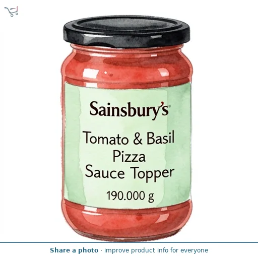 Sainsbury's Tomato & Basil Pizza Sauce Topper 190g
