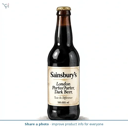 Sainsbury's London Porter Dark Beer, Taste the Difference 500ml