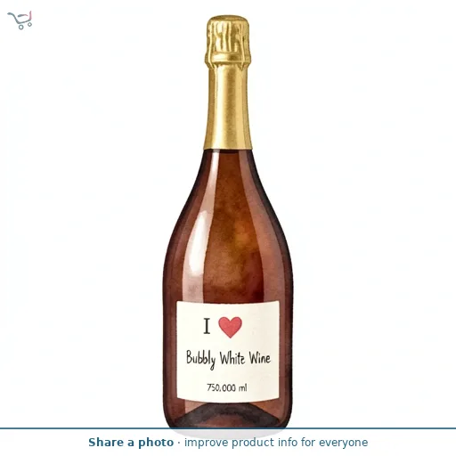 I Heart Bubbly White Wine 75cl