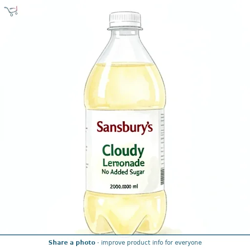 Sainsbury's Cloudy Lemonade No Added Sugar 2L