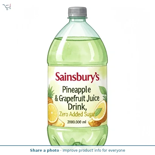 Sainsbury's Pineapple & Grapefruit Juice Drink, Zero Added Sugar 2L