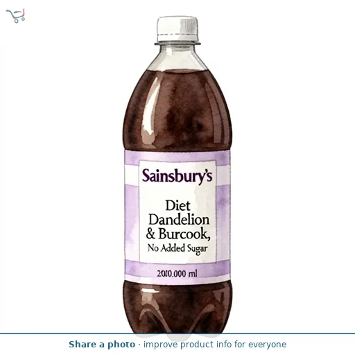 Sainsbury's Diet Dandelion & Burdock, No Added Sugar 2L