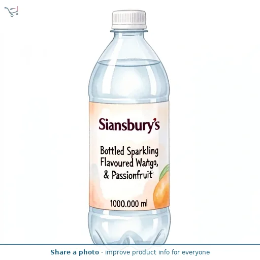 Sainsbury's Bottled Sparkling Flavoured Water, Mango & Passionfruit 1L