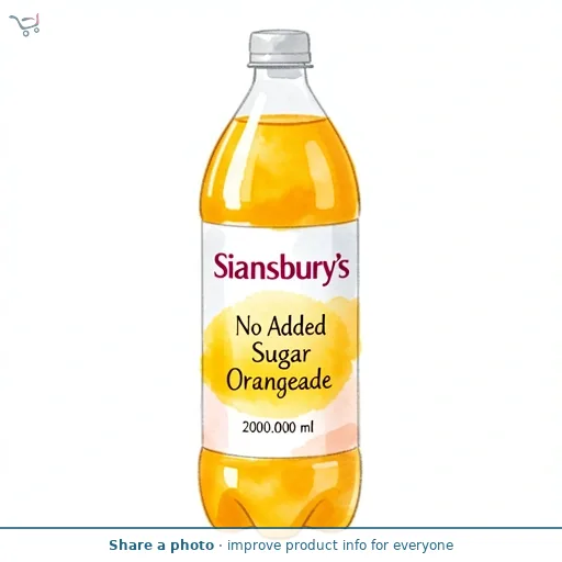 Sainsbury's No Added Sugar Orangeade 2L