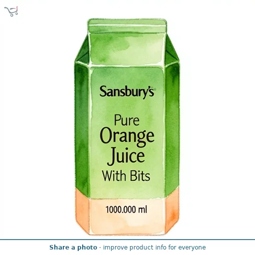 Sainsbury's Pure Orange Juice With Bits 1L