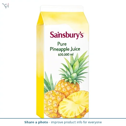 Sainsbury's Pure Pineapple Juice 3x200ml