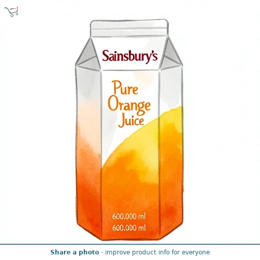 Sainsbury's Pure Orange Juice 3x200ml