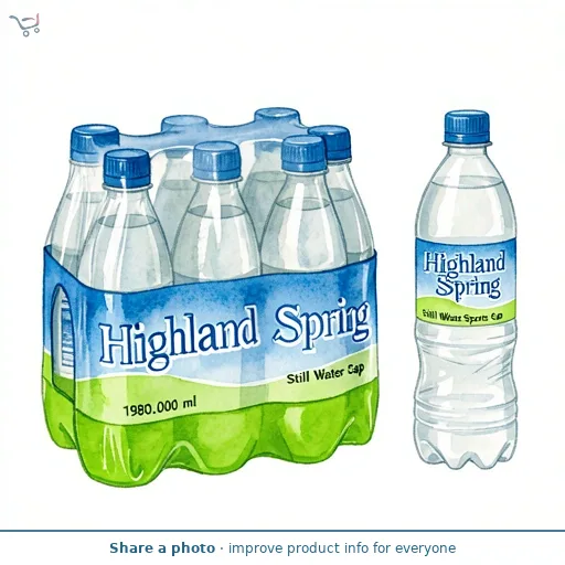 Highland Spring Still Water Sports Cap 6x330ml