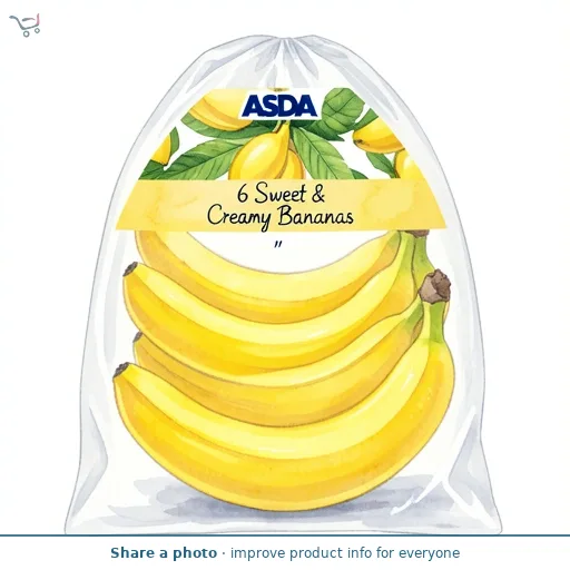 ASDA 6 Sweet & Creamy Bananas