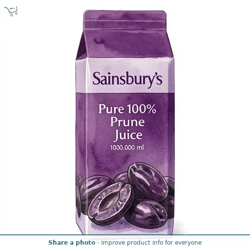 Sainsbury's Pure 100% Prune Juice 1L
