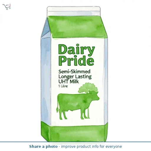 Dairy Pride Semi-Skimmed Longer Lasting UHT Milk 1 Litre