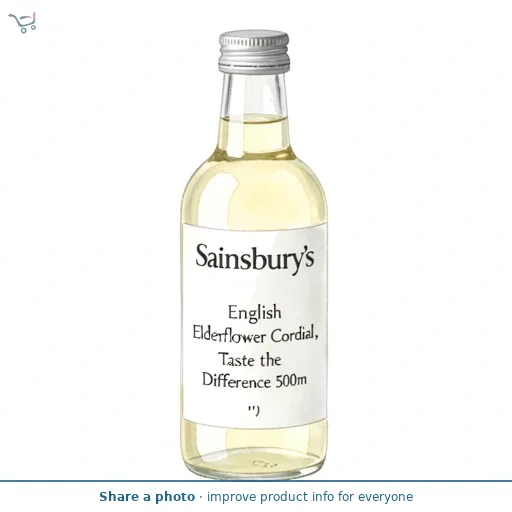 Sainsbury's English Elderflower Cordial, Taste the Difference 500m