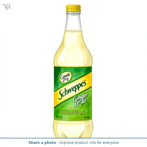 Schweppes Canada Dry Ginger Ale 1L