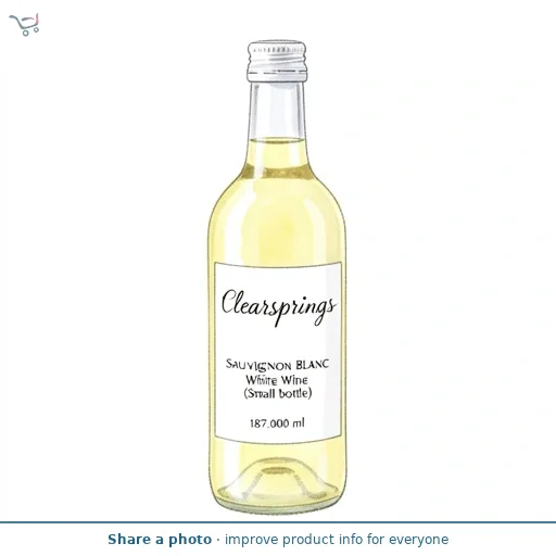 Clearsprings Sauvignon Blanc White Wine (Small bottle) 18.7cl