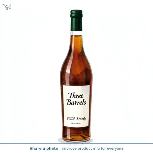 Three Barrels VSOP Brandy 1L