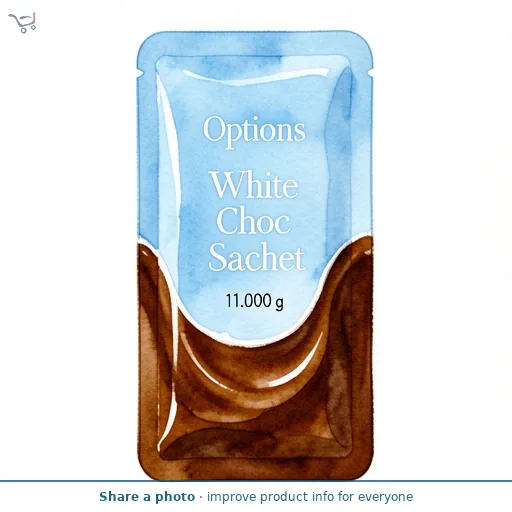 Options White Choc Sachet 11g