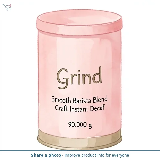 Grind Smooth Barista Blend Craft Instant Decaf 90g