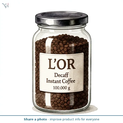 L'OR Decaff Instant Coffee 100g